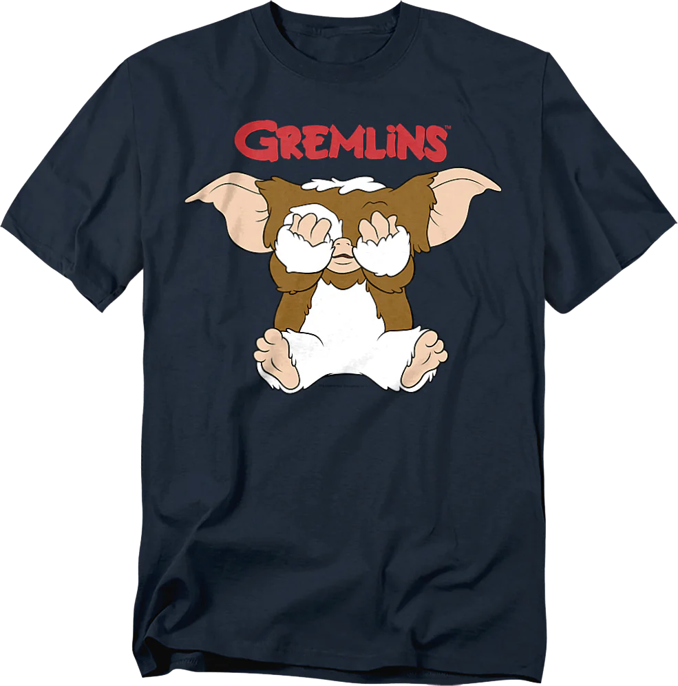 Gizmo Covering Eyes Gremlins T-Shirt