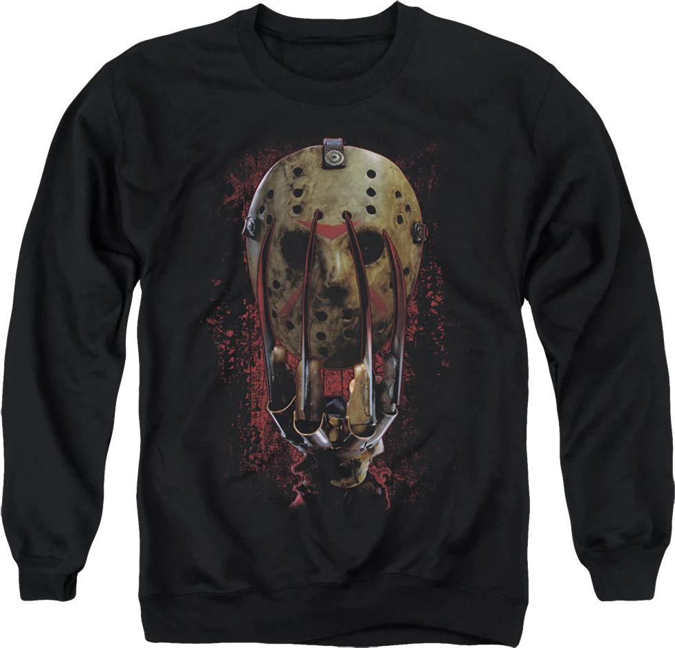 Glove And Mask Freddy vs. Jason Sweatshirt