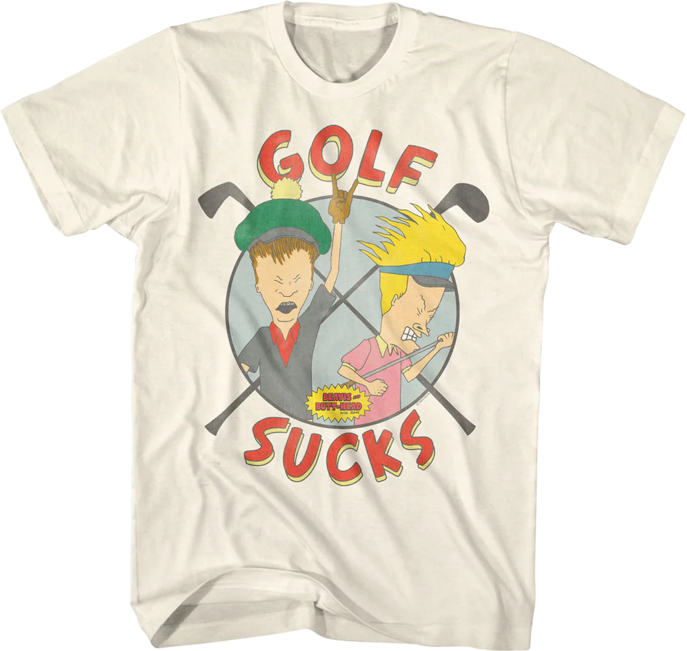 Golf Sucks Beavis And Butt-Head T-Shirt
