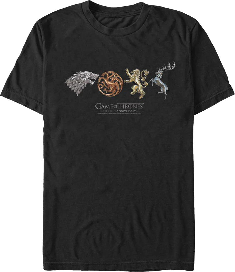 Great Houses Game Of Thrones T-Shirt