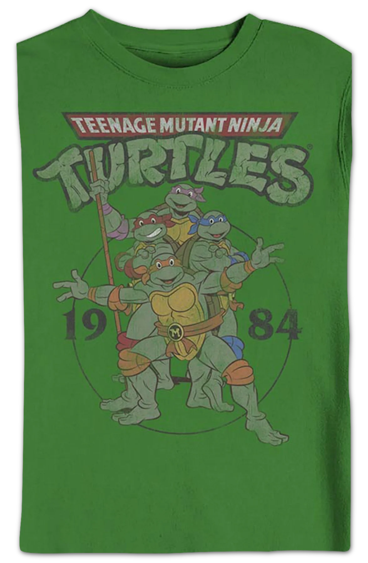 Green 1984 Teenage Mutant Ninja Turtles Sweatshirt - Image 2