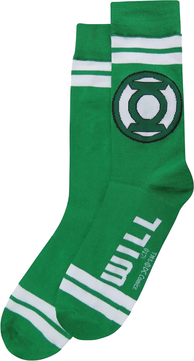 Green Lantern Logo DC Comics Socks