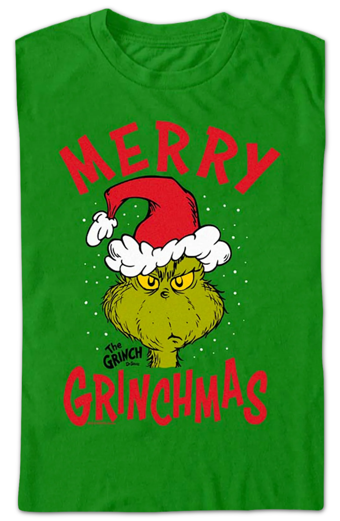 Green Merry Grinchmas Dr. Seuss T-Shirt - Image 2