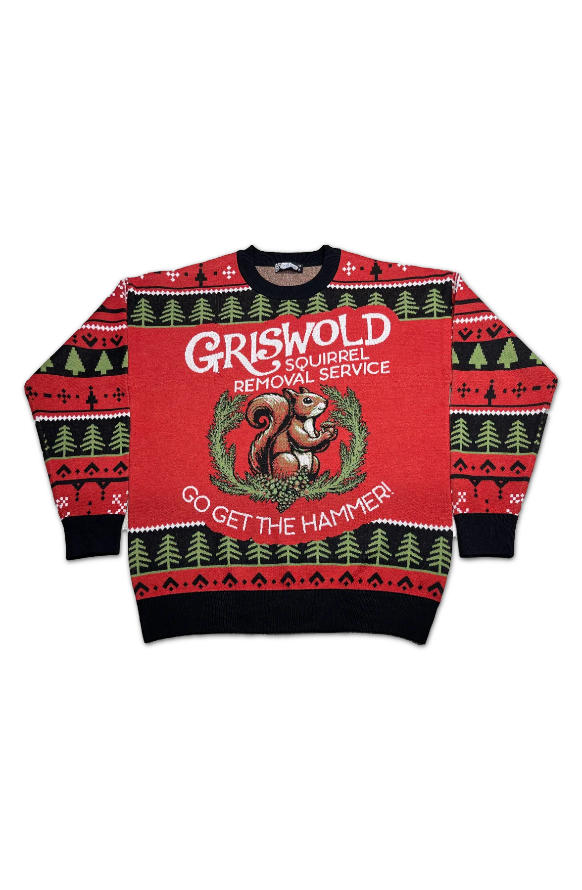 Griswold Squirrel Removal Service Christmas Vacation Knitted Sweater - Image 2