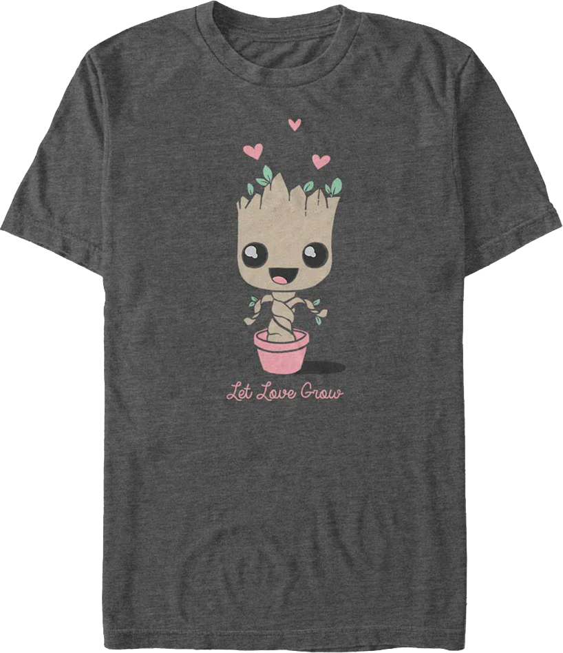 Groot Let Love Grow Marvel Comics T-Shirt