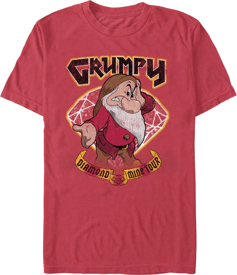 Grumpy Diamond Mine Tour Snow White Disney T-Shirt