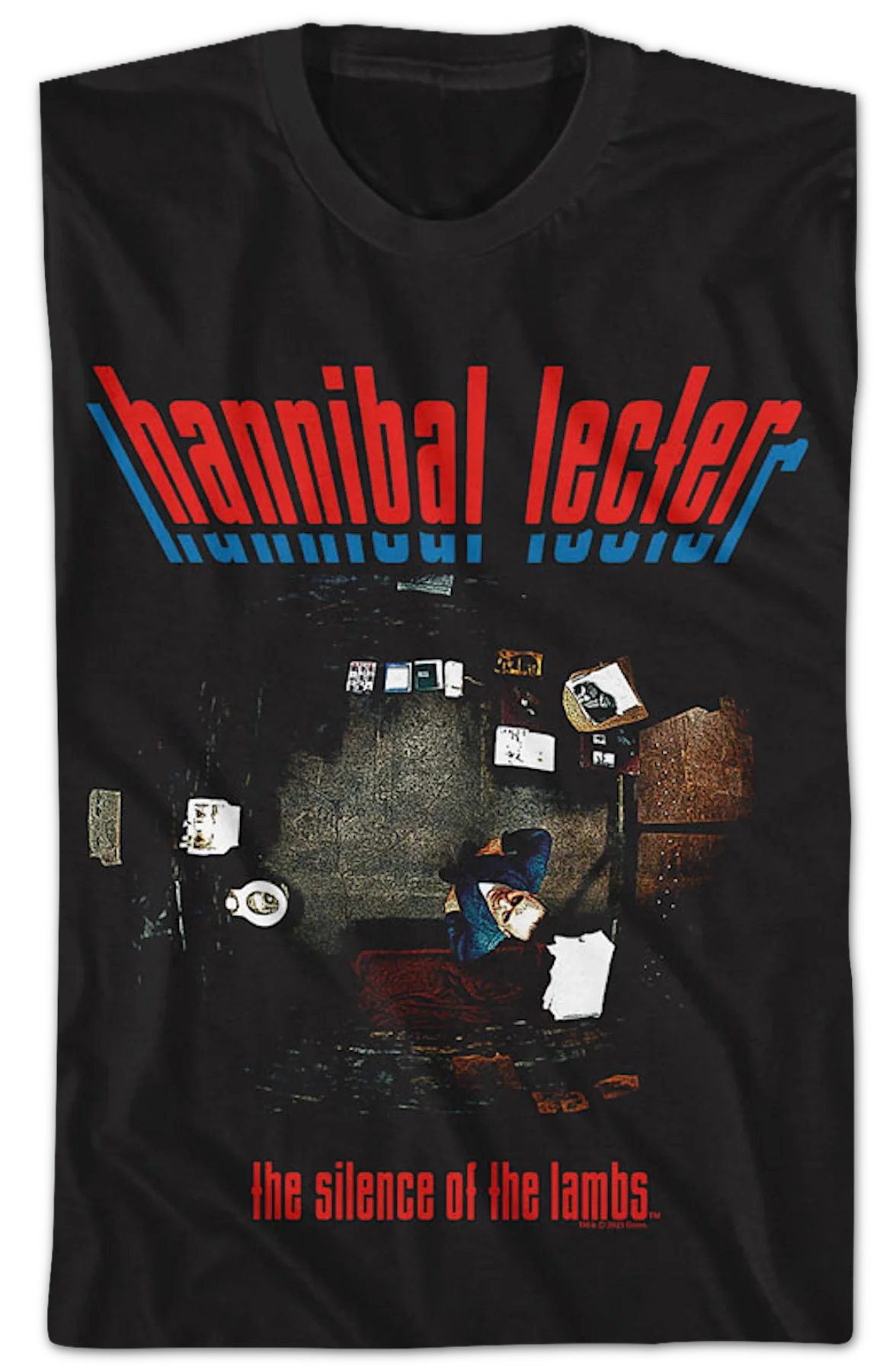 Hannibal Lecter Overhead View Silence of the Lambs T-Shirt - Image 2