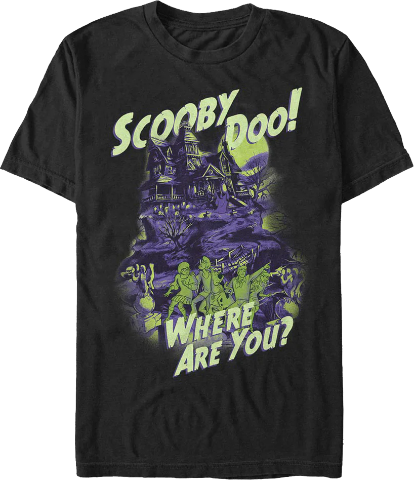 Haunted House Scooby-Doo Where Are You T-Shirt