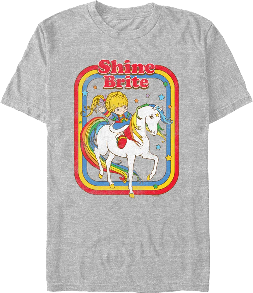 Heather Retro Shine Brite Rainbow Brite T-Shirt