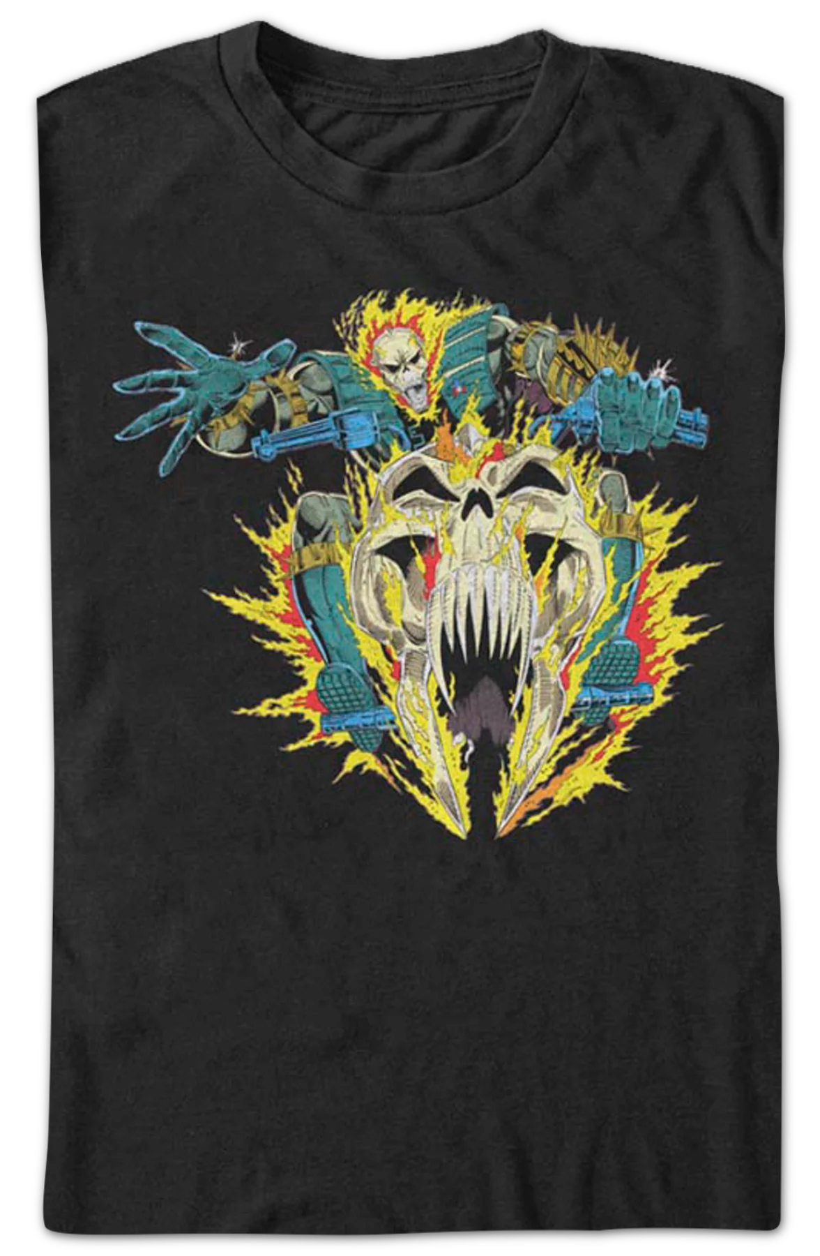 Hell Cycle Ghost Rider Marvel Comics T-Shirt - Image 2