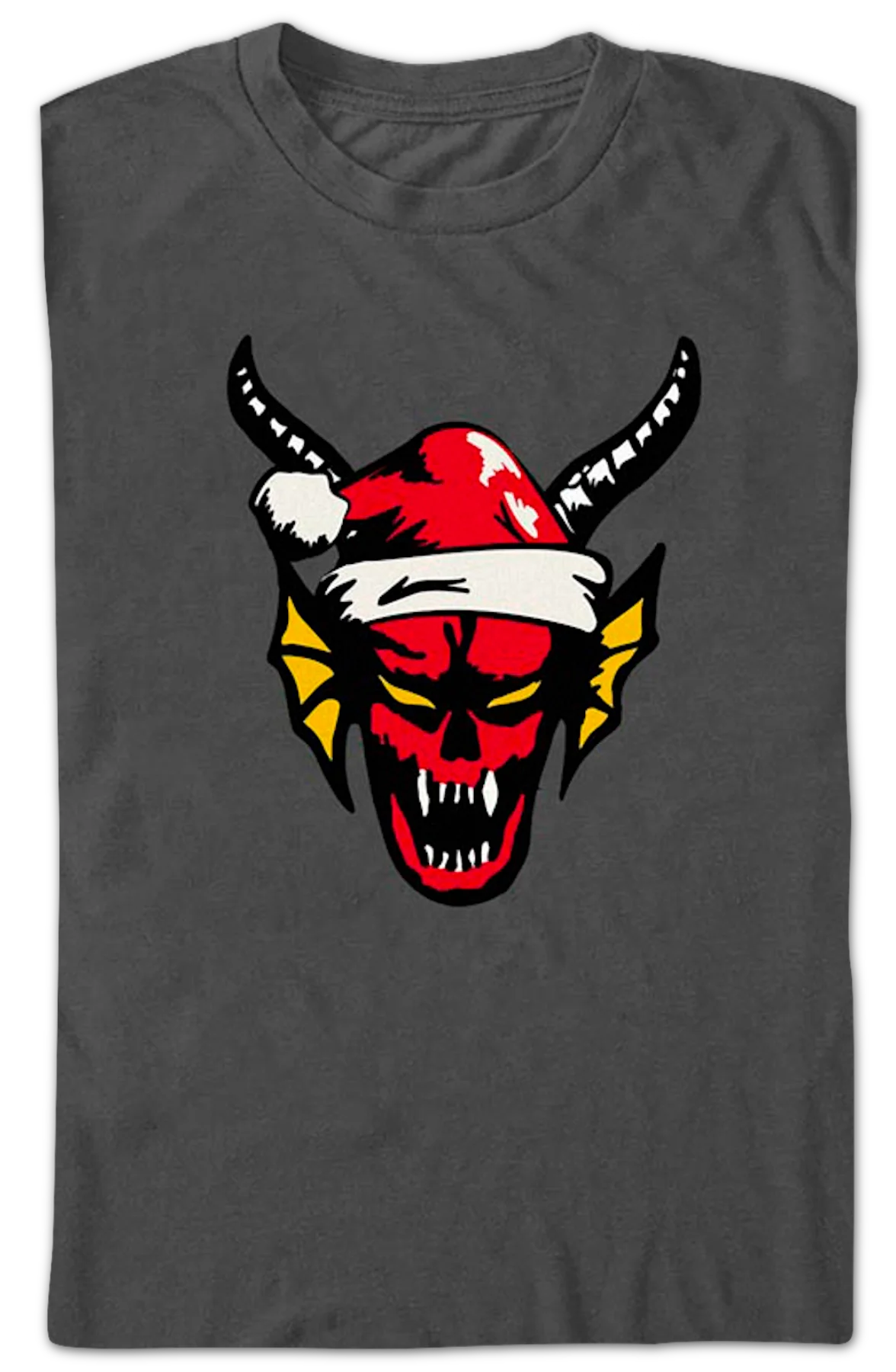 Hellfire Club Santa Claus Hat Stranger Things T-Shirt - Image 2