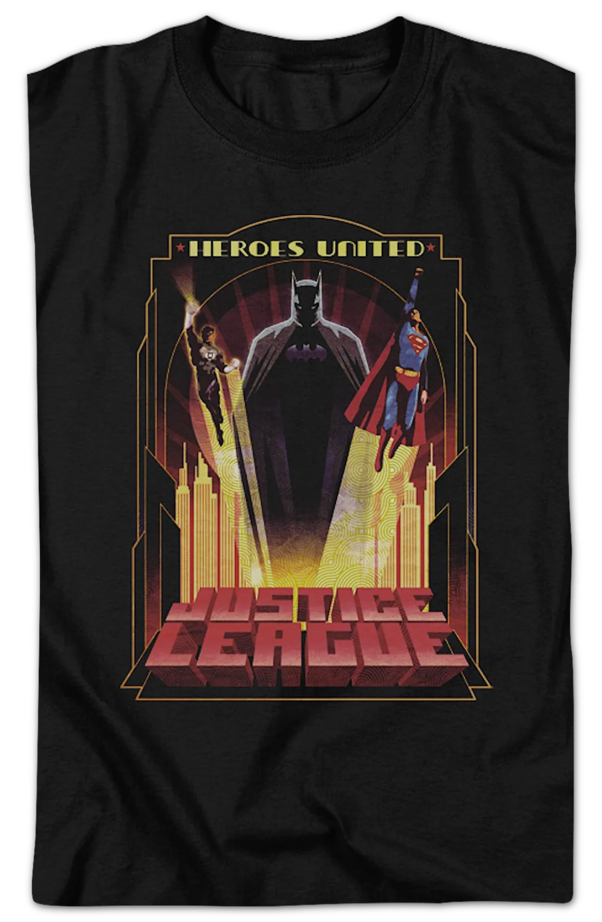Heroes United Justice League DC Comics T-Shirt - Image 2