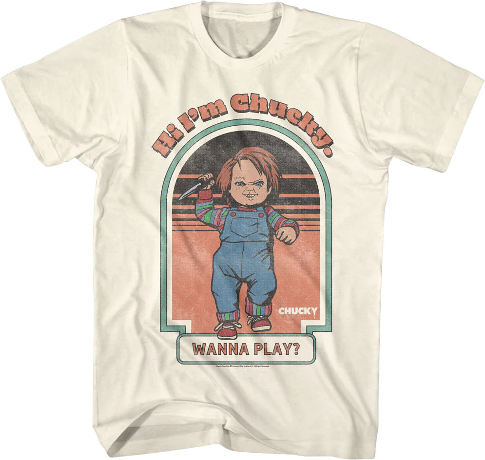 Hi I'm Chucky Wanna Play Child's Play T-Shirt