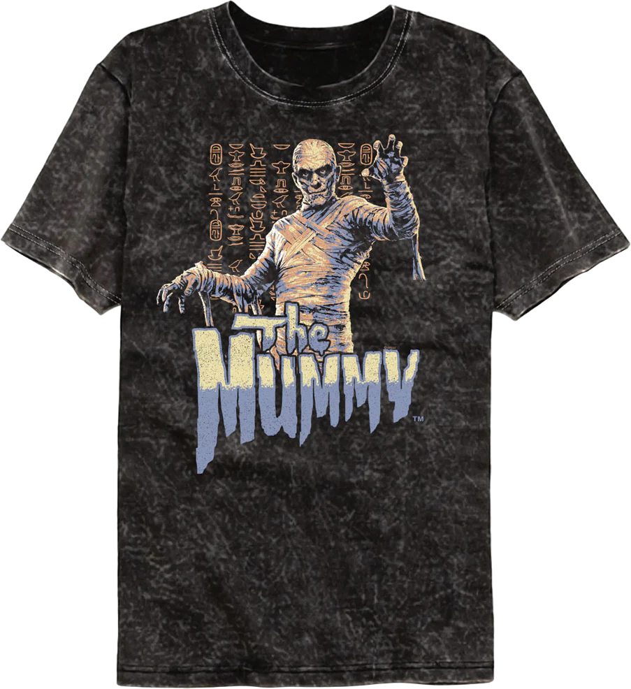 Hieroglyphs The Mummy Mineral Wash T-Shirt