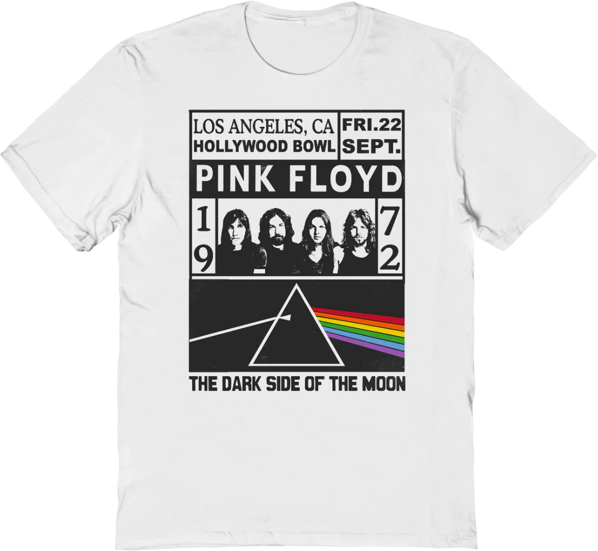 Hollywood Bowl 1972 Pink Floyd T-Shirt