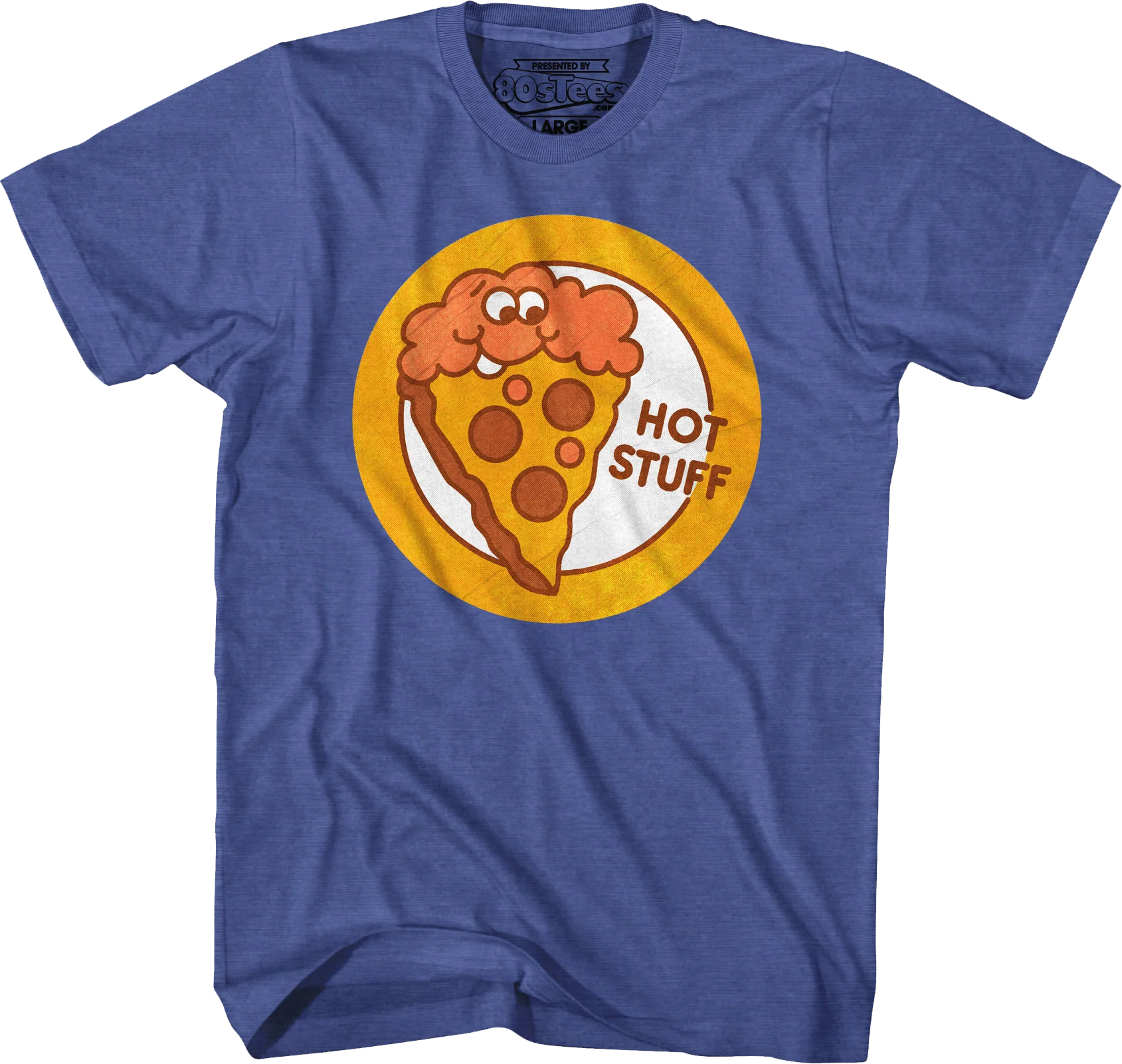 Hot Stuff Pizza Scratch & Sniff Sticker T-Shirt - Image 4