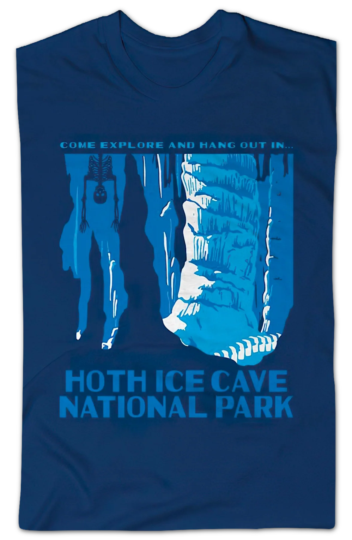 Hoth Ice Cave National Park Star Wars T-Shirt - Image 2