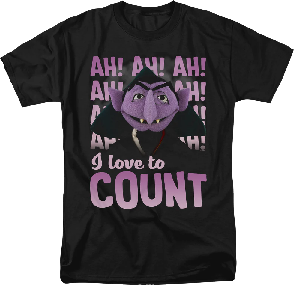 I Love To Count Sesame Street T-Shirt