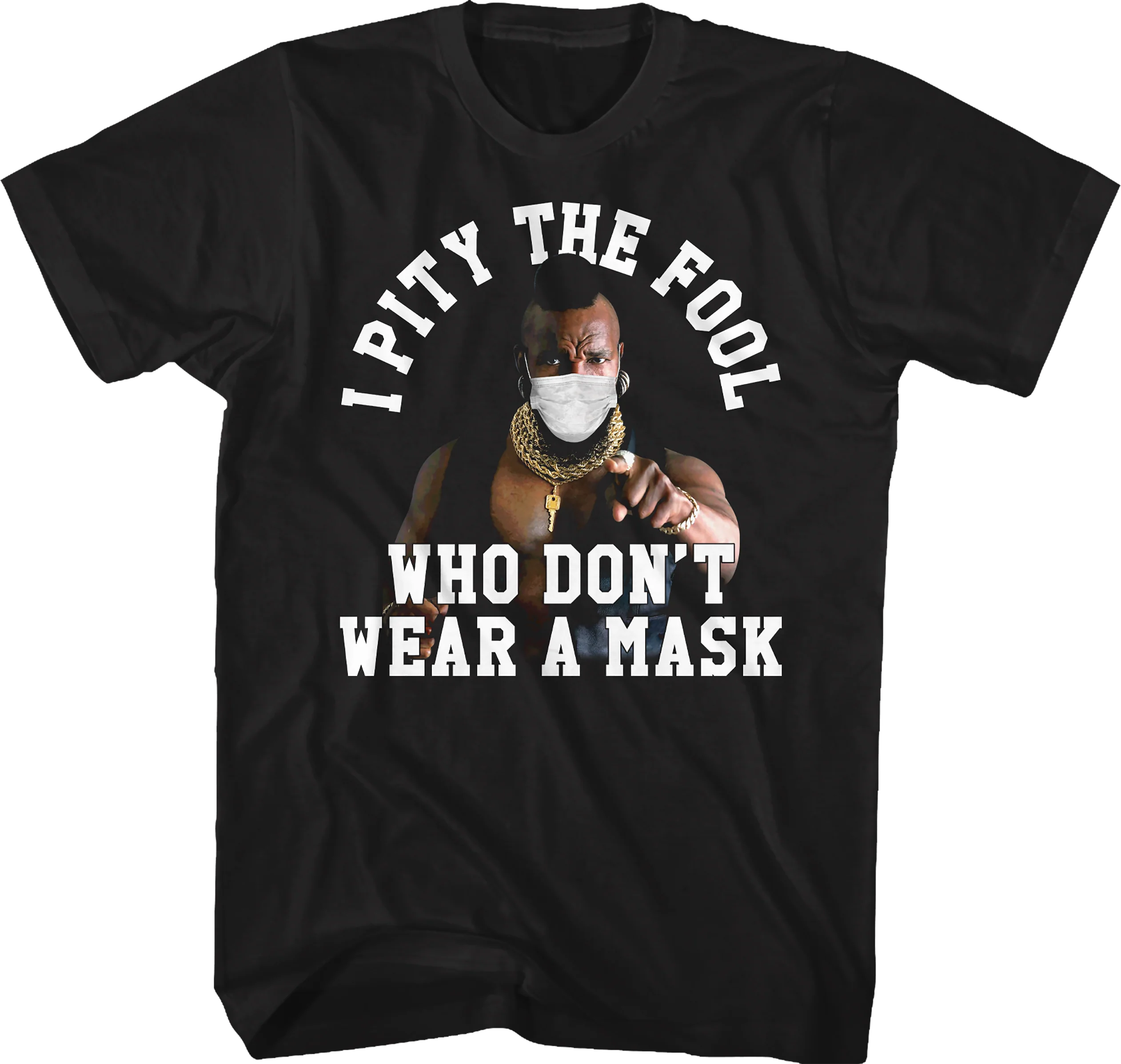 I Pity The Fool Who Don't Wear A Mask Mr. T Shirt