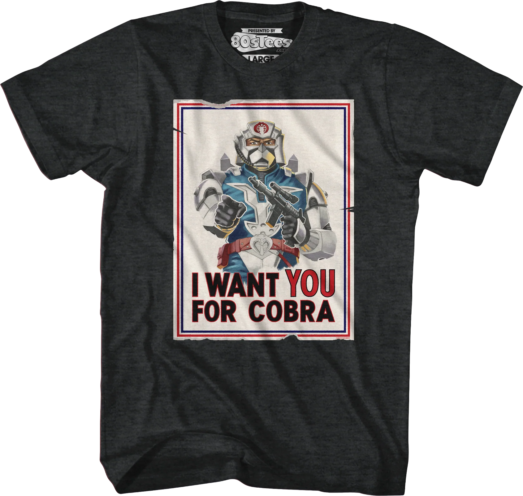 I Want You For Cobra Poster GI Joe T-Shirt - Image 4