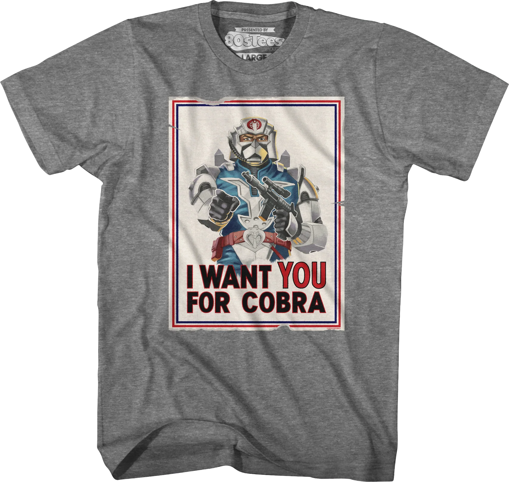 I Want You For Cobra Poster GI Joe T-Shirt - Image 5