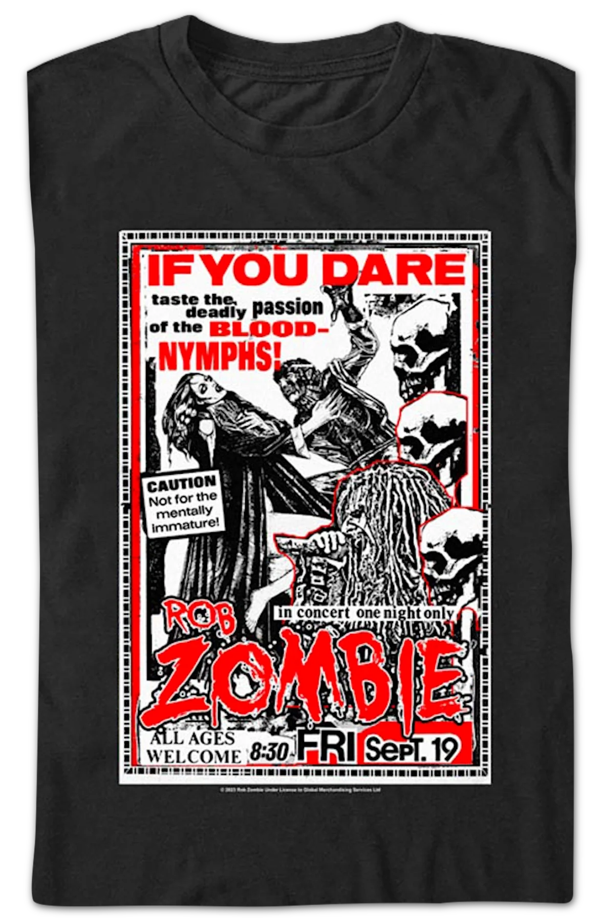 If You Dare Rob Zombie T-Shirt - Image 2