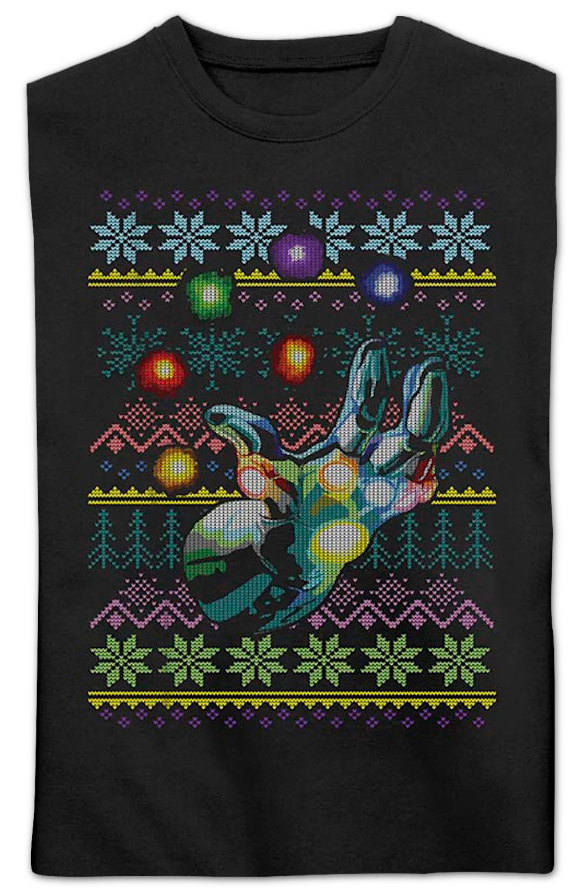 Infinity Gauntlet Faux Ugly Christmas Sweater Marvel Comics Sweatshirt