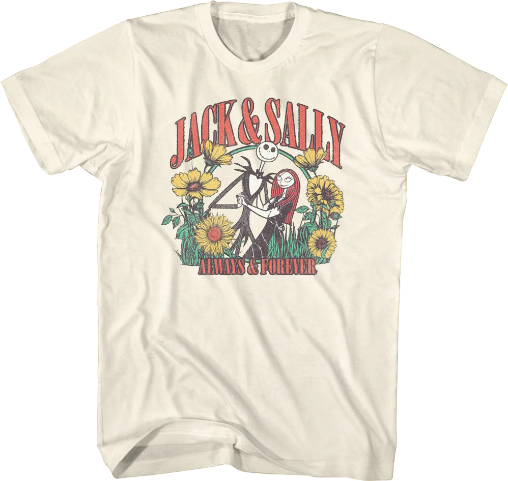 Jack & Sally Always & Forever Nightmare Before Christmas T-Shirt