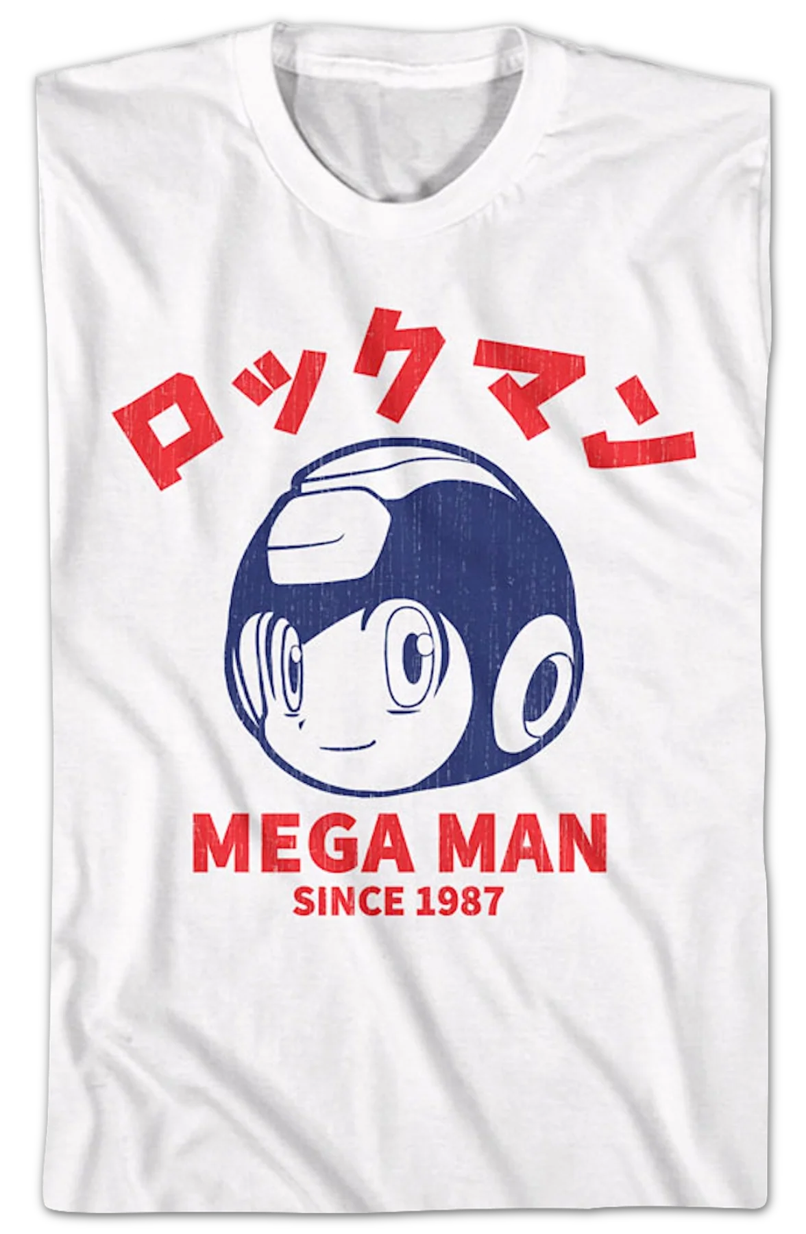 Japanese Text 1987 Mega Man T-Shirt - Image 2
