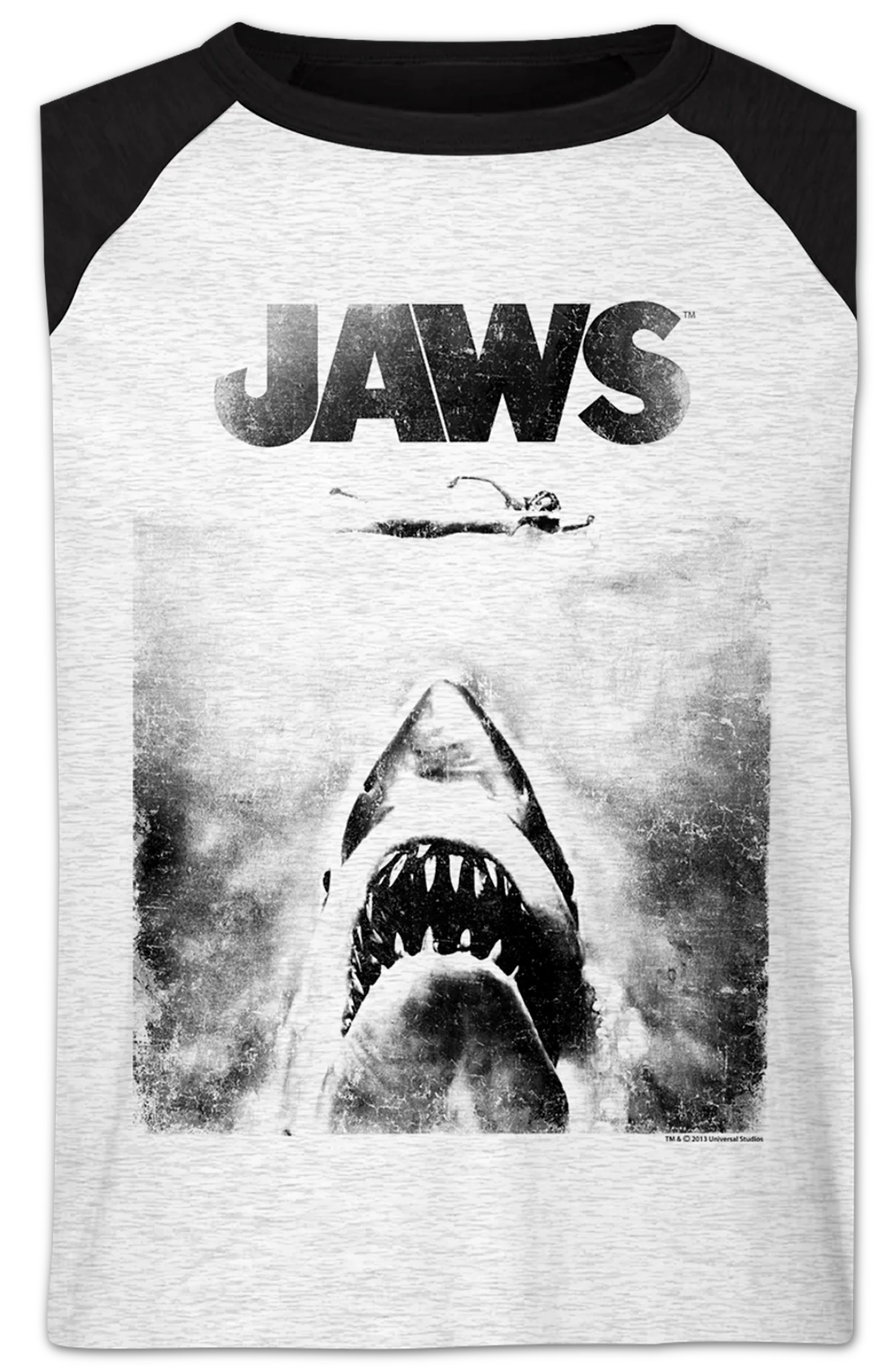 Jaws Raglan Baseball Shirt - Image 2