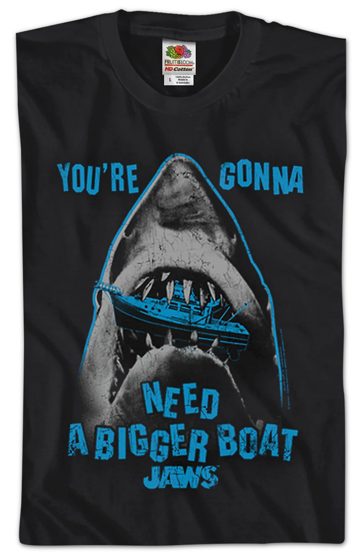 Jaws You're Gonna Need A Bigger Boat T-Shirt - Image 2