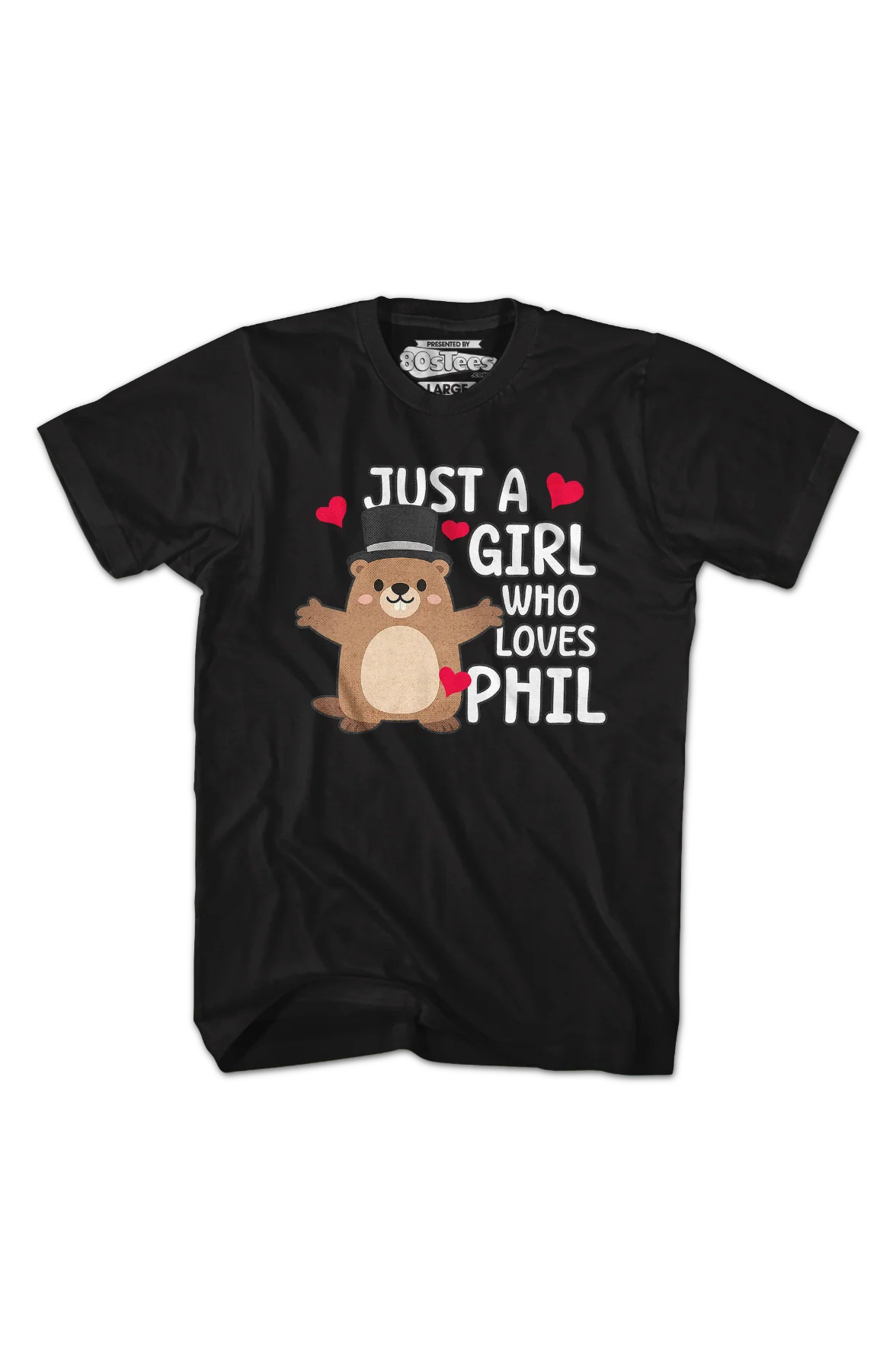 Just A Girl Who Loves Phil Groundhog Day T-Shirt - Image 2