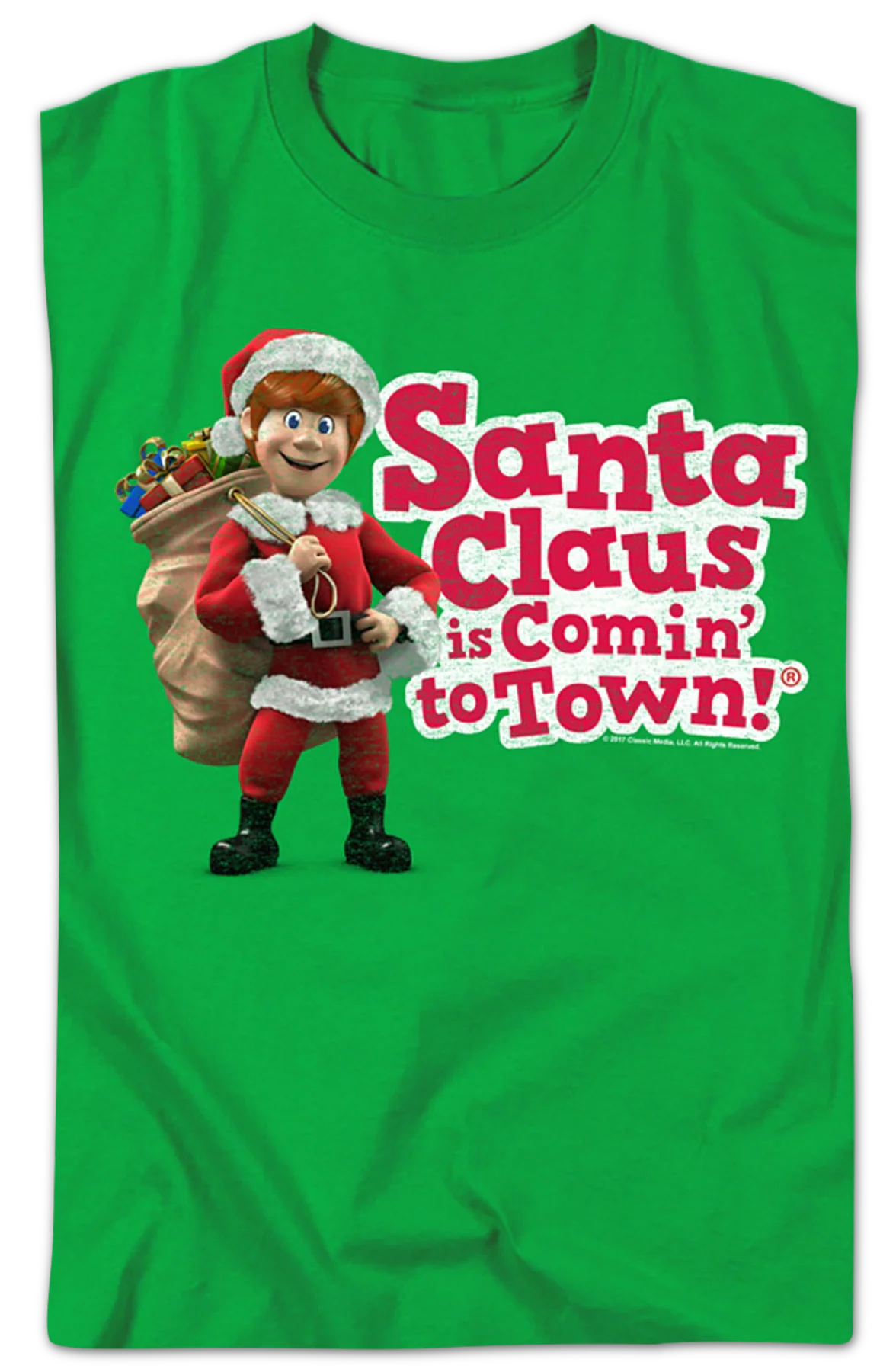 Kris Kringle Santa Claus Is Comin' To Town T-Shirt - Image 2