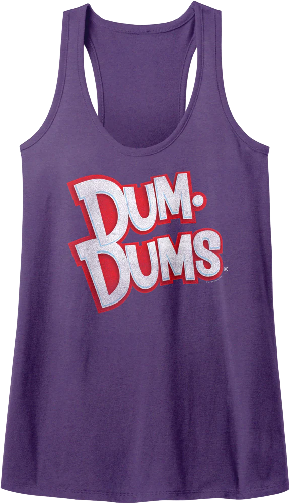 Ladies Dum-Dums Logo Racerback Tank Top