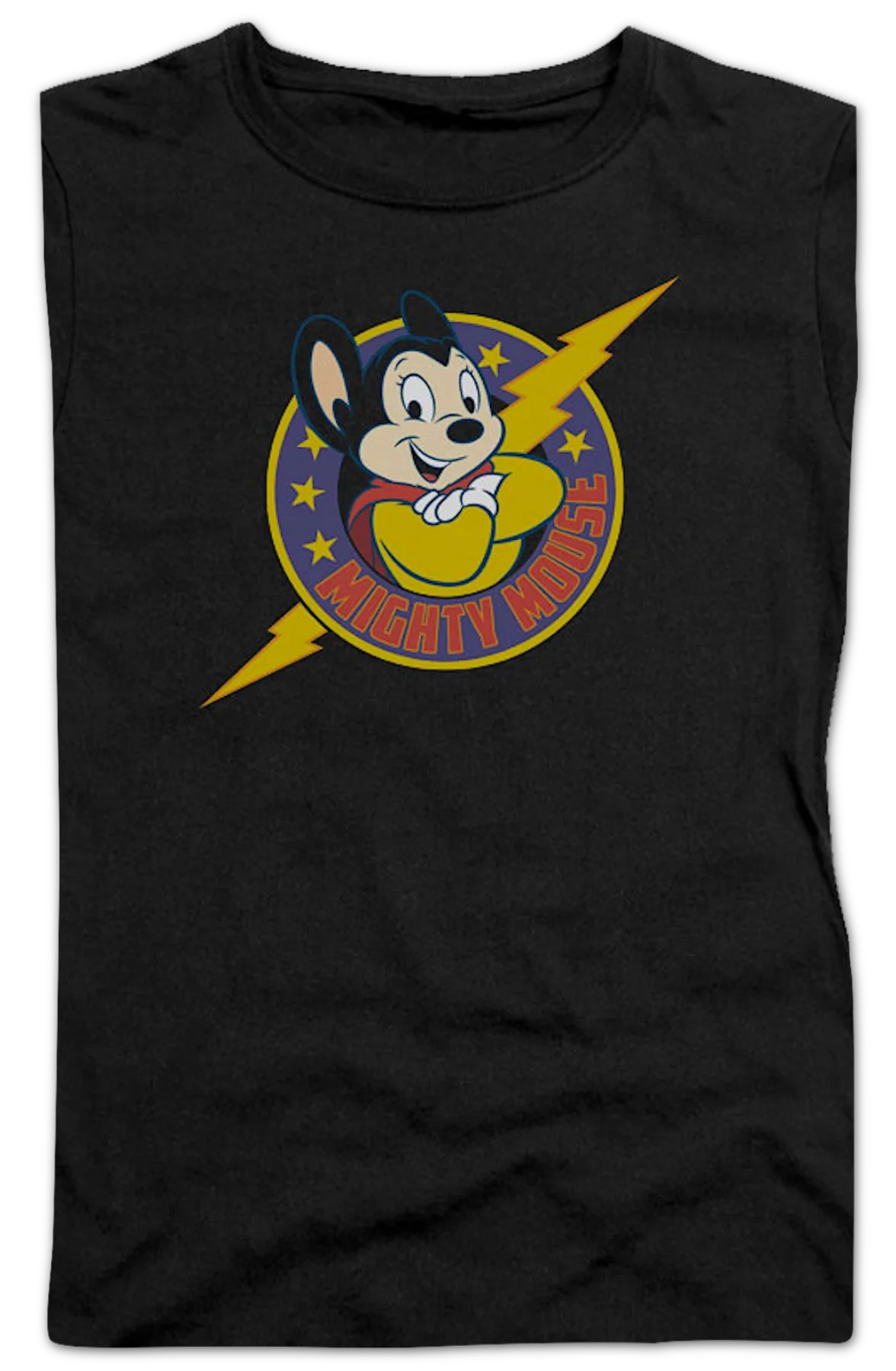 Ladies Lightning Bolt Mighty Mouse Shirt