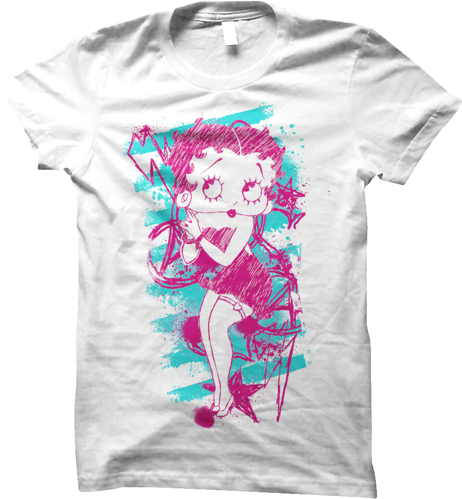 Ladies Sketch Betty Boop Shirt
