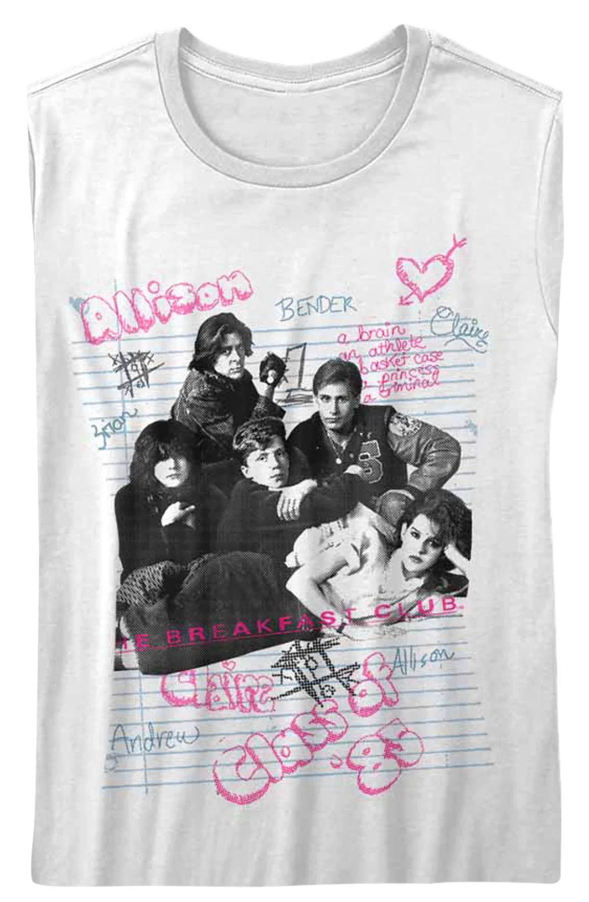 Womens Sketches Breakfast Club Shirt - Image 2