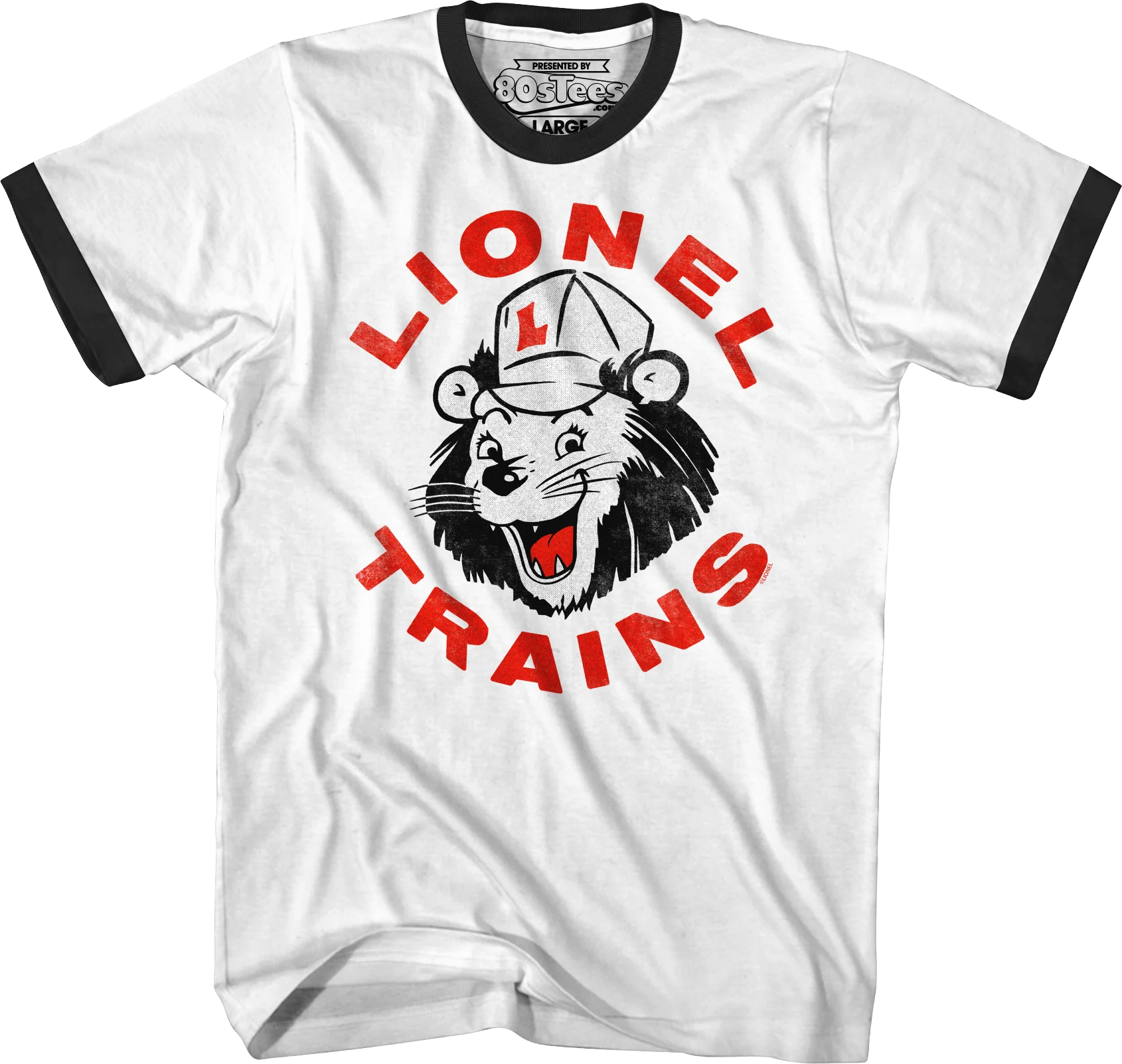 Lenny The Lion Lionel Trains Ringer Shirt