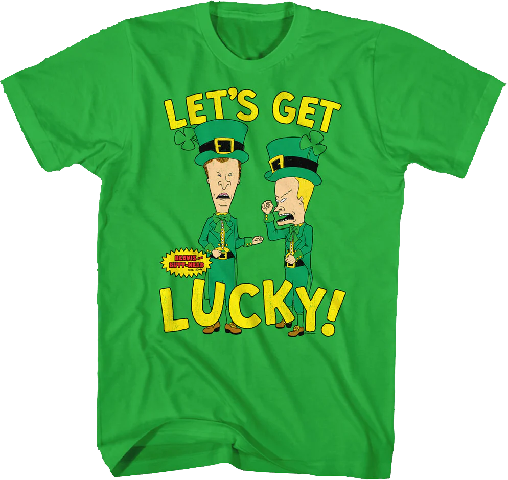 Let's Get Lucky Beavis And Butt-Head T-Shirt
