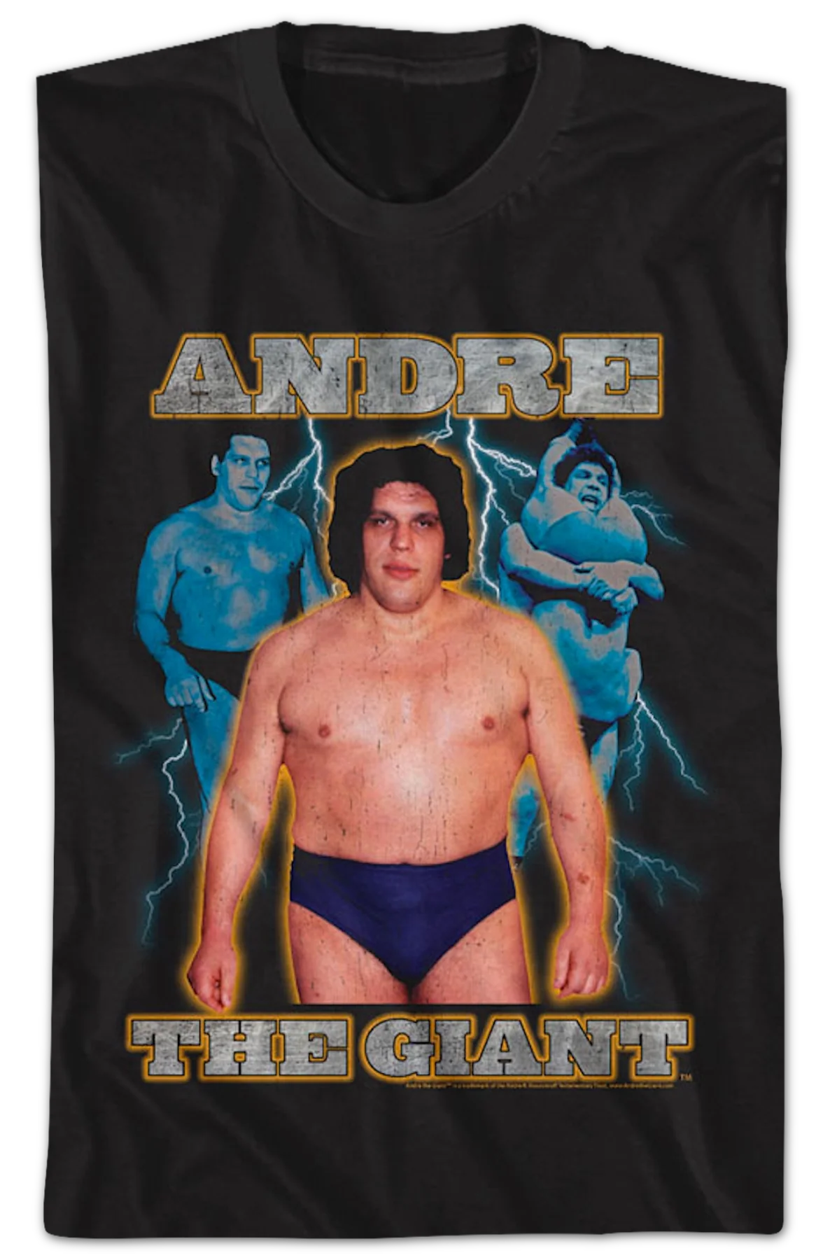 Lightning Bolt Collage Andre The Giant T-Shirt - Image 2