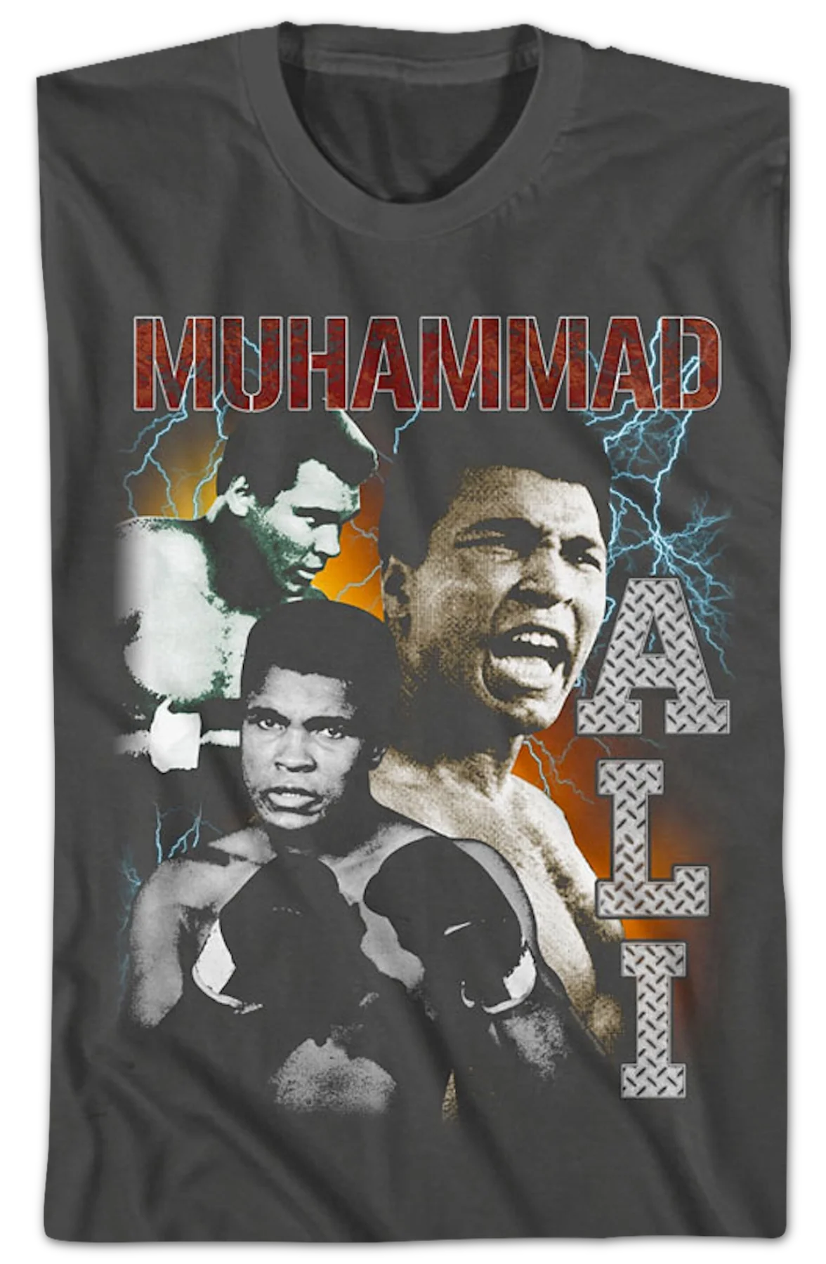 Lightning Collage Muhammad Ali T-Shirt - Image 2