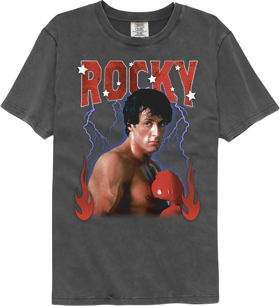 Lightning & Flames Rocky Comfort Colors Brand T-Shirt