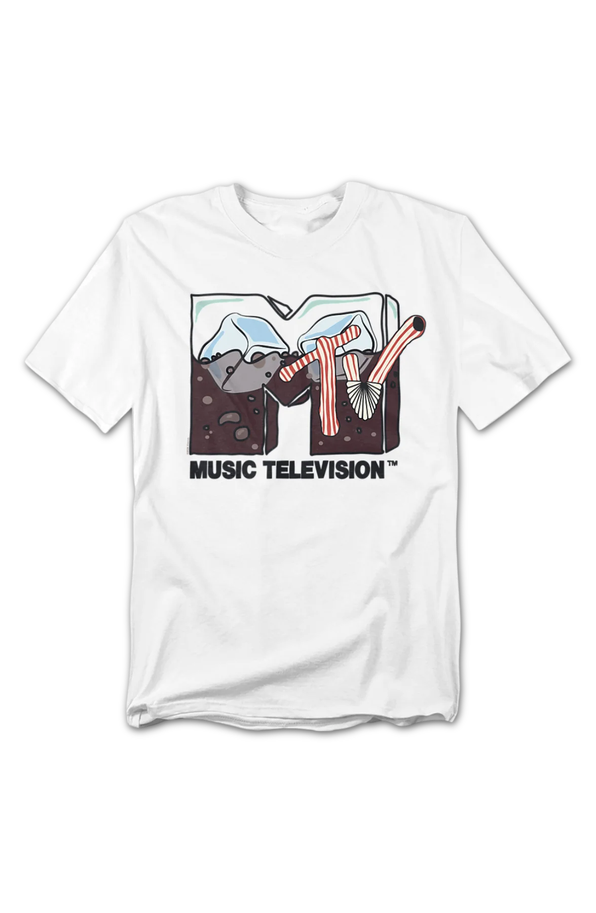 Logo On The Rocks MTV T-Shirt - Image 2