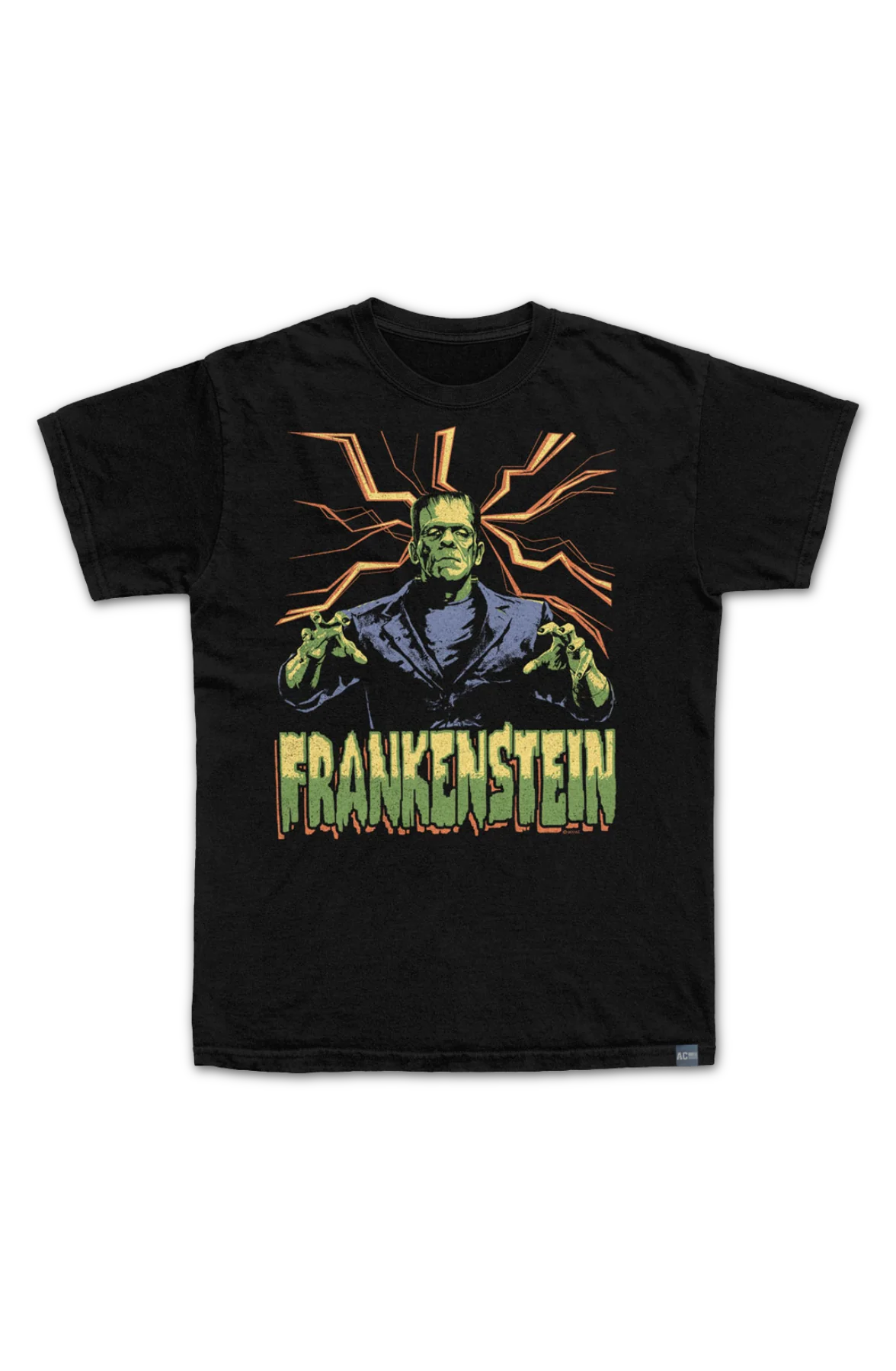 Made In USA Frankenstein Lightning Universal Monsters T-Shirt - Image 2