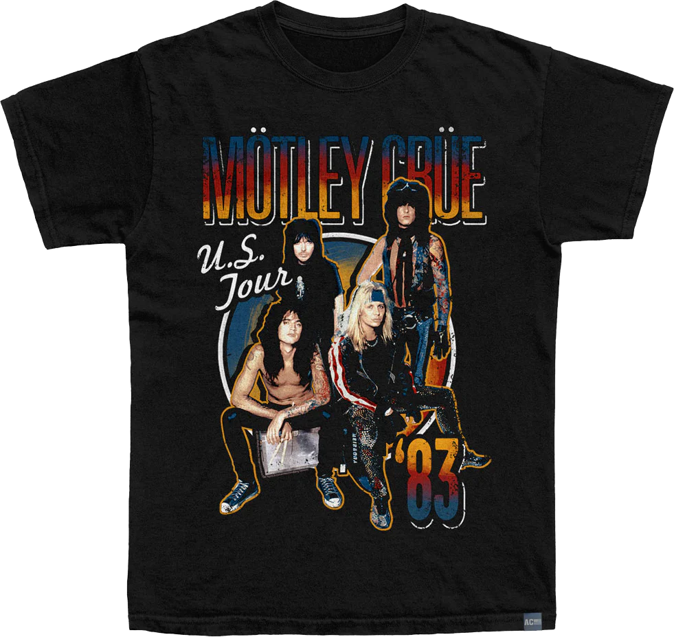 Made In USA Motley Crue US Tour '83 T-Shirt
