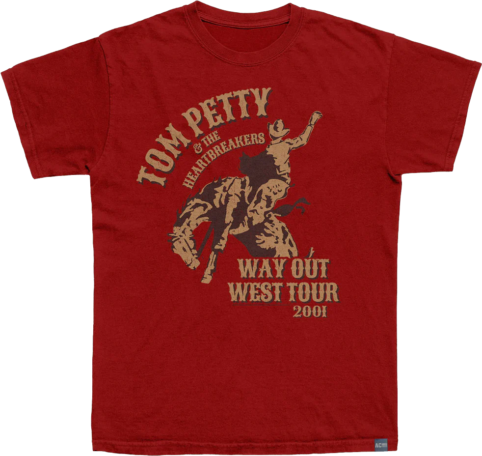Made In USA Way Out West Tour 2001 Tom Petty T-Shirt