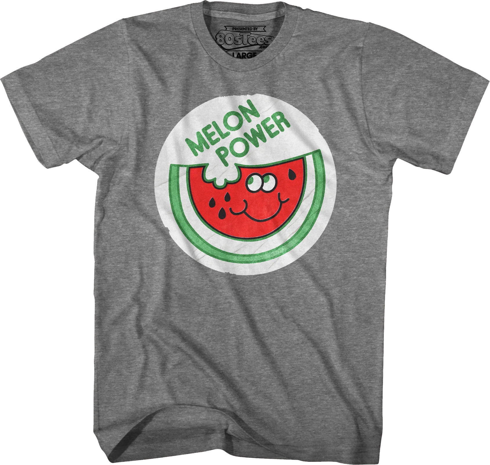 Melon Power Scratch & Sniff Sticker T-Shirt - Image 5