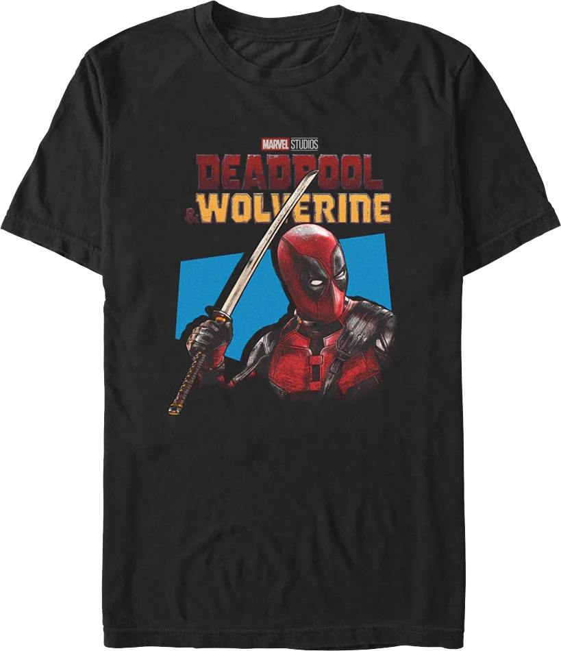 Merc With A Katana Deadpool & Wolverine Marvel Comics T-Shirt