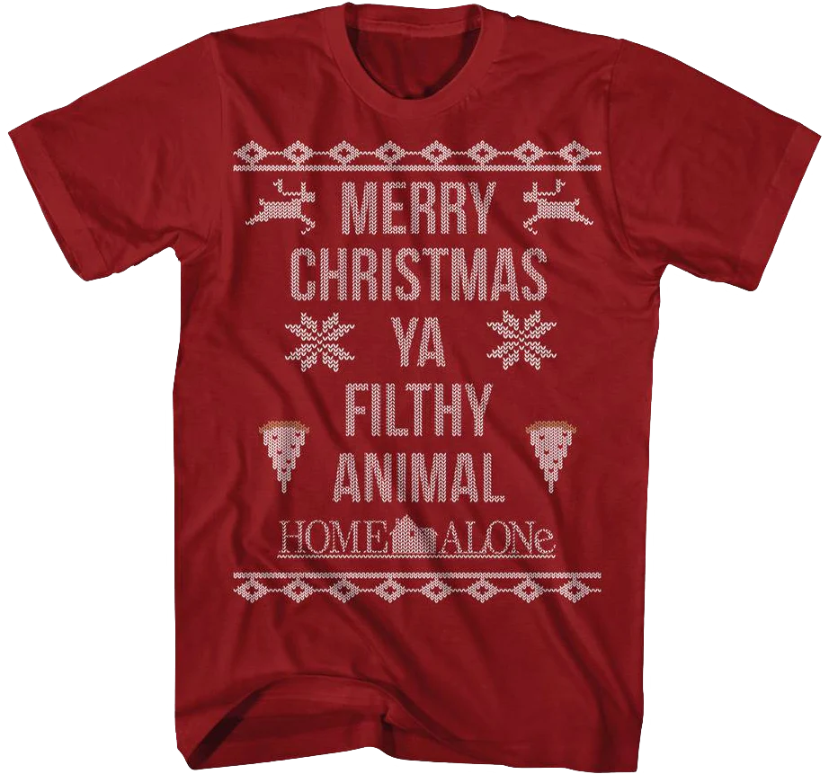 Merry Christmas Ya Filthy Animal Home Alone T-Shirt