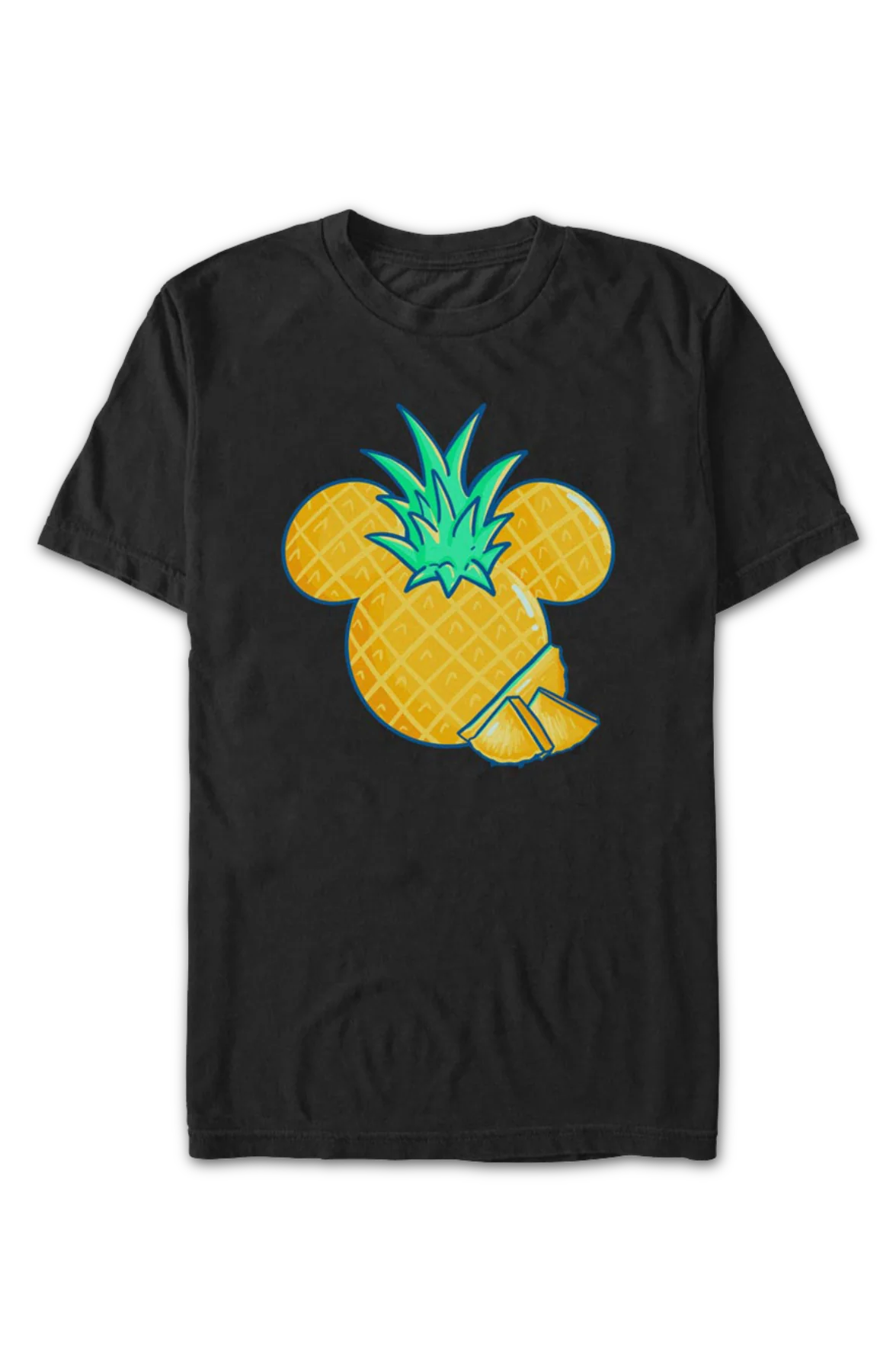 Mickey Mouse Pineapple Logo Disney T-Shirt - Image 2